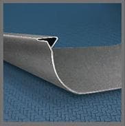 Curved panel with folded edge