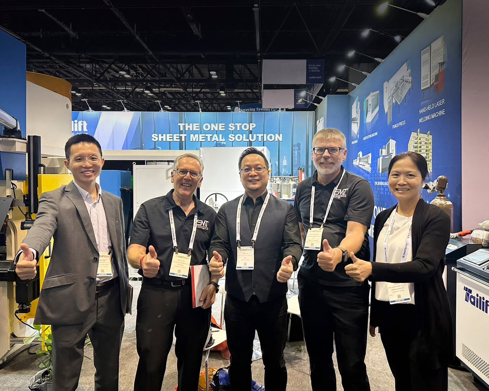 Tailift international cooperation at a sheet metal exhibition